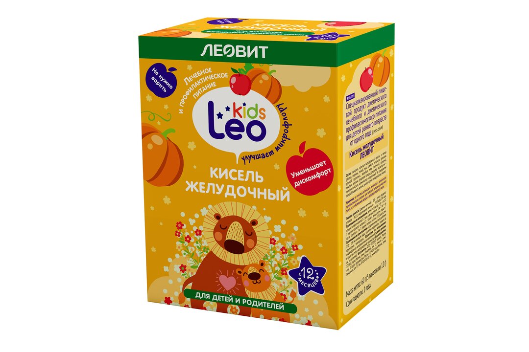 

Кисель Леовит Leo Kids желудочный от 1 года 5х