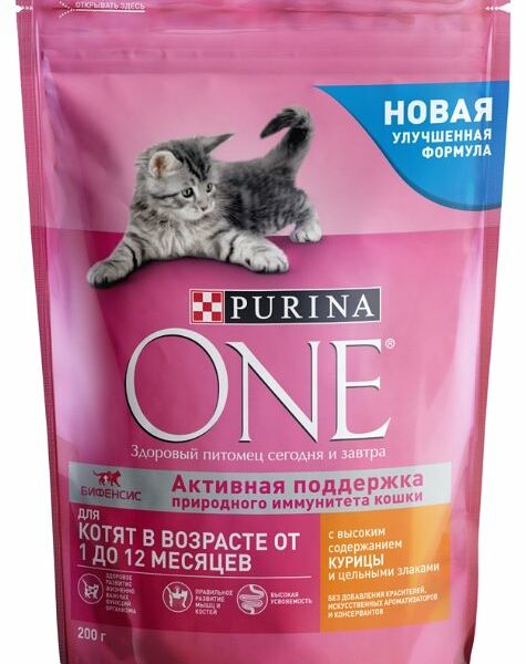 Корм для кошек Purina ONE курица-цельные злаки