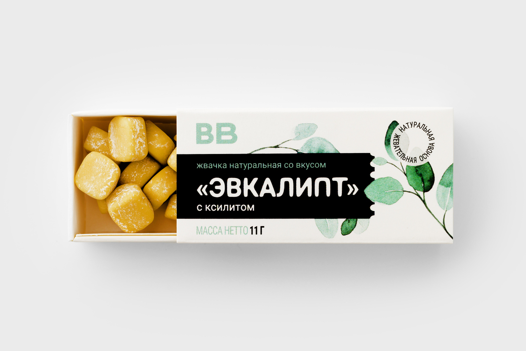 

Жвачка натуральная со вкусом Эвкалипт