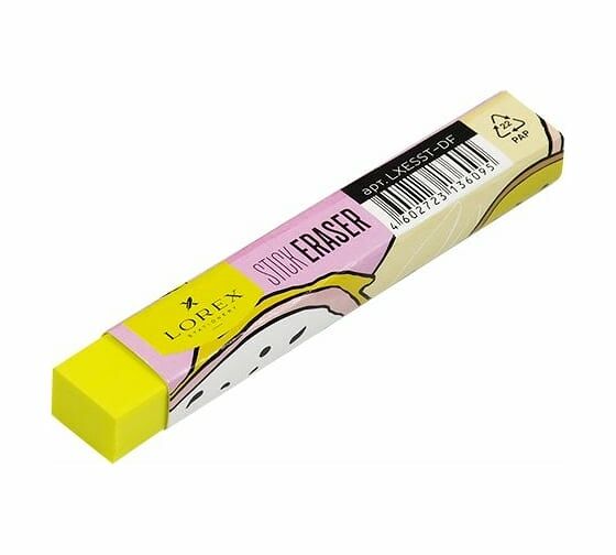 Ластик Lorex Stick dragon fruit, прямоугольный желтый, 8,5х1,2х1см, Арт. LXESST-DF
