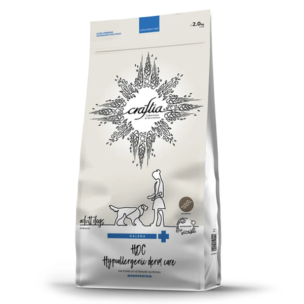 Сухой корм Craftia galena dog hypoallergenic derm care, для собак при пищевой аллергии и заболеваниях кожи 2 кг