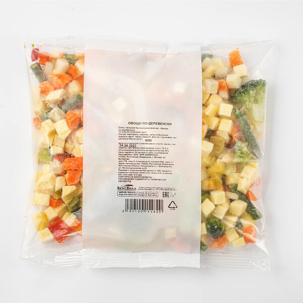 Овощи по-деревенски ВкусВилл Айс замороженные