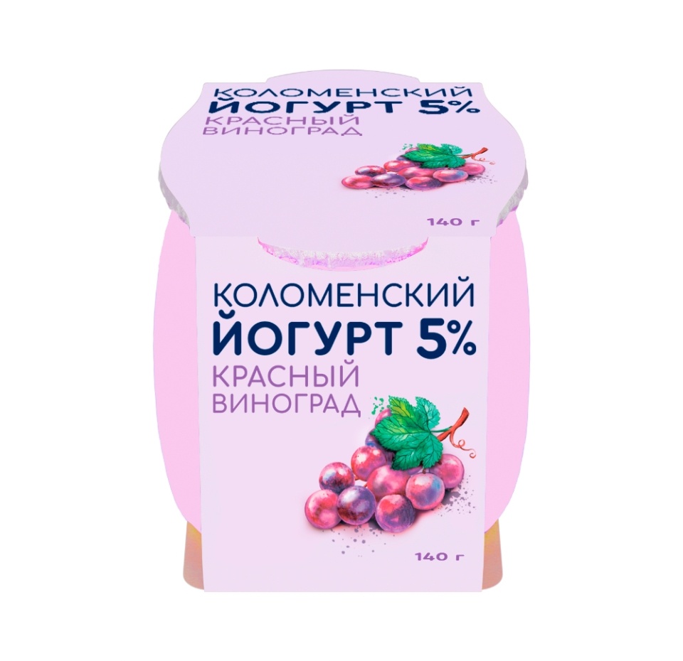 

Йогурт Коломенский Красный виноград 140 г