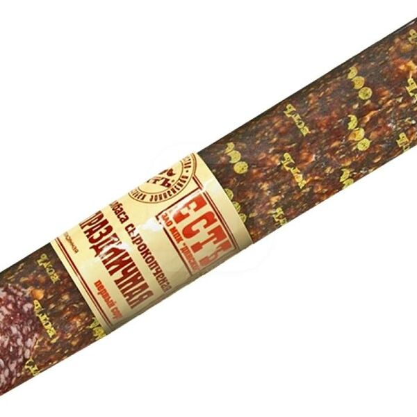 Колбаса Естъ Праздничная сырокопченая, вес