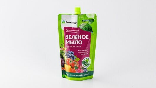 Защита для комнатных и садовых растений Био Мастер Зеленое мыло с экстрактом пихты