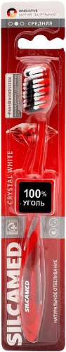 Зубная щетка Silcamed Crystal White, цвет в ассортименте