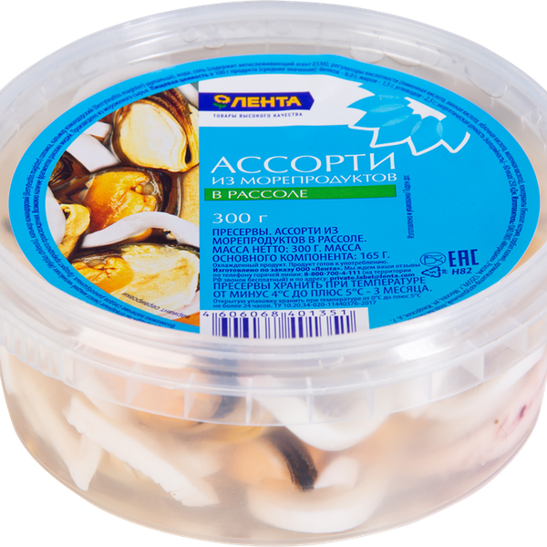 Ассорти из морепродуктов ЛЕНТА в рассоле