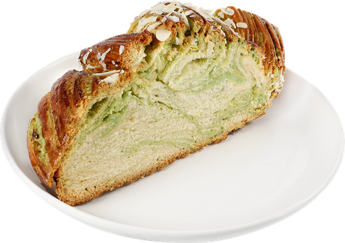 Коса сдобная с начинкой фисташка вес