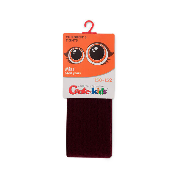 Колготки детские CONTE-KIDS MISS, р.150-152 (22), 618 темно-бордовый