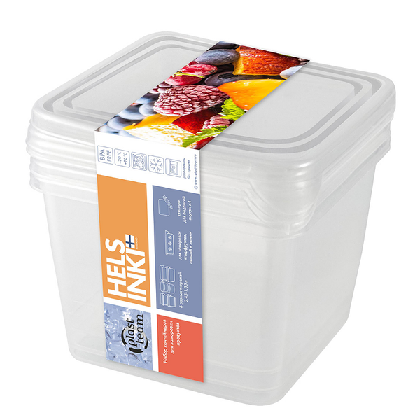 Набор контейнеров для заморозки продуктов Plast Team 