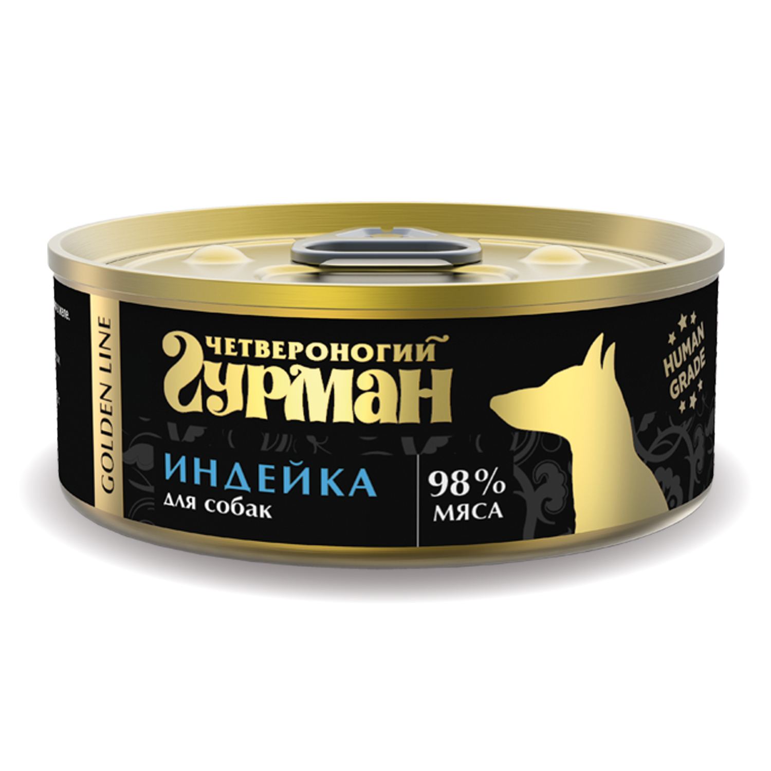 

Корм для собак Четвероногий Гурман Golden line индейка натуральная в желе, 100 г
