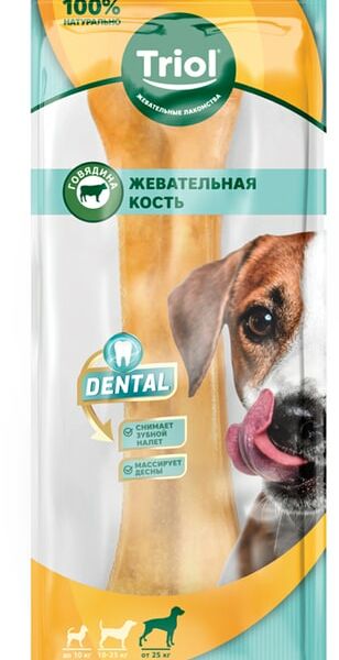 Лакомство для собак Triol Кость из жил 25см 210г