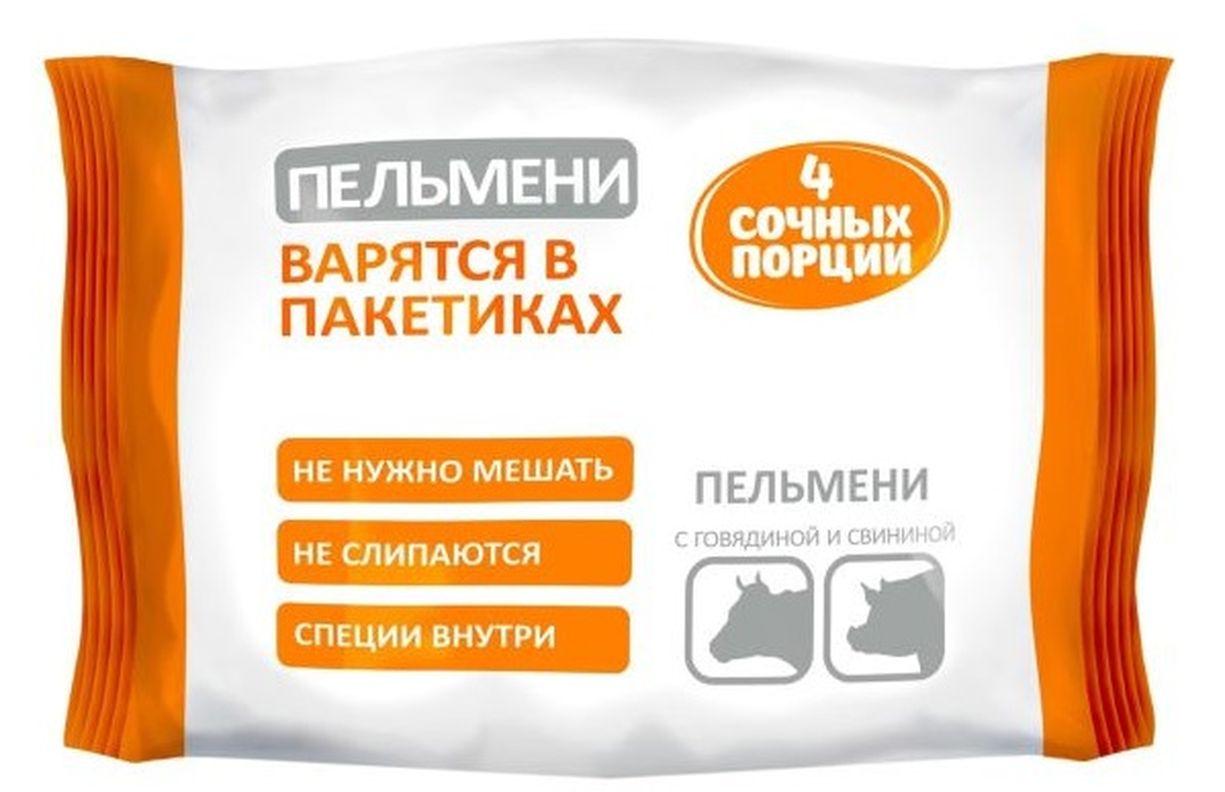 

Пельмени 4 Сочных порции Домашние, 800г