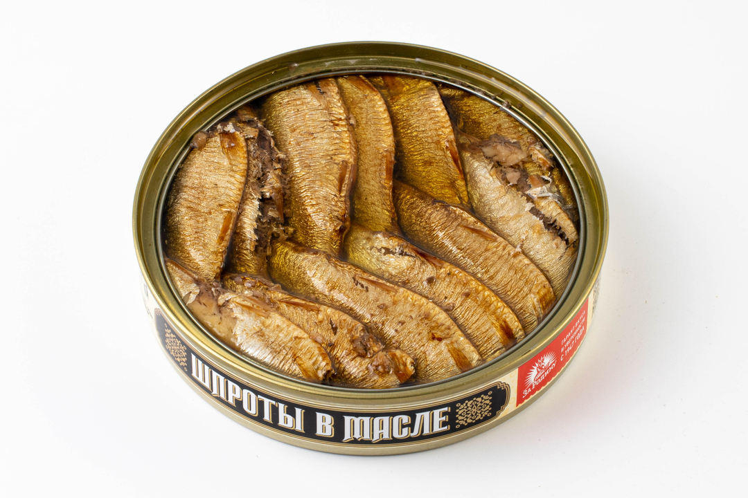 

Шпроты За Родину в масле из Балтийской кильки 120 г