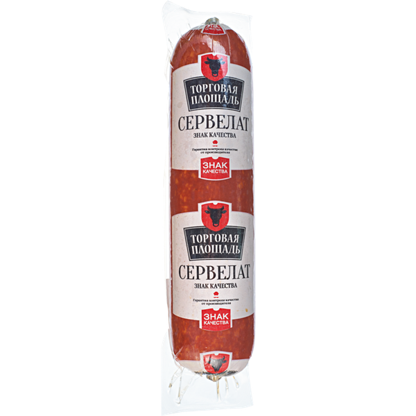 Колбаса варено-копченая Торговая Площадь Сервелат
