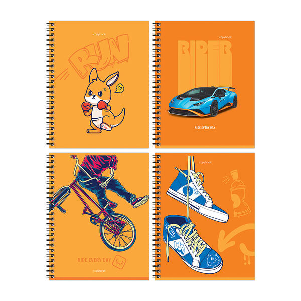 Тетрадь общая Bg Teen story А5 48 листов в клетку на гребне матовая ламинация, в ассортименте