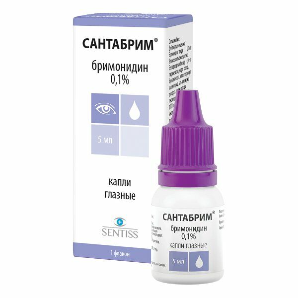 Сантабрим капли глазные 0.1% 5 мл 