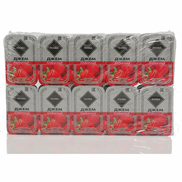 Джем порционный клубничный ТМ Rioba (Риоба), 20*20г, без стерилизации