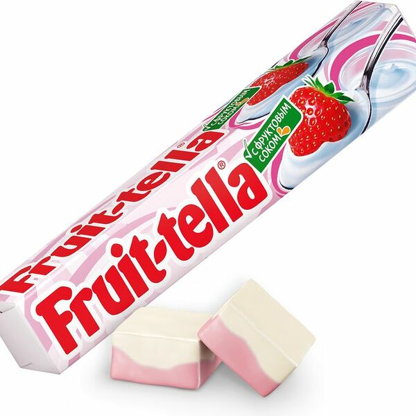 Конфеты Fruittella жевательные со вкусом клубничного йогурта 41г