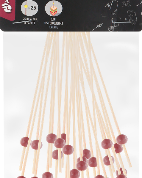 Шпажки для канапе APOLLO Provo 14,5x10x0,5см, дерево, бамбук Арт. PRV-01, 25шт