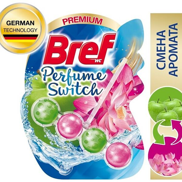 Туалетный блок Бреф Цветущая яблоня-Лотос 50г 1шт