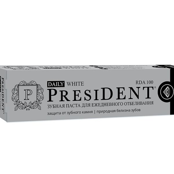 Зубная паста President Daily White 68 г
