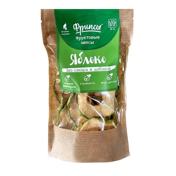 Чипсы фруктовые ЭкоСнеки Фрипсы Яблоко