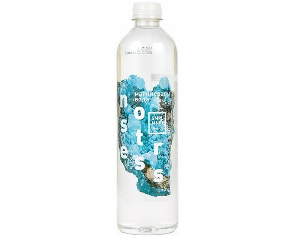 Вода минеральная магниевая негазированная NO STRESS 0.5 л, Россия