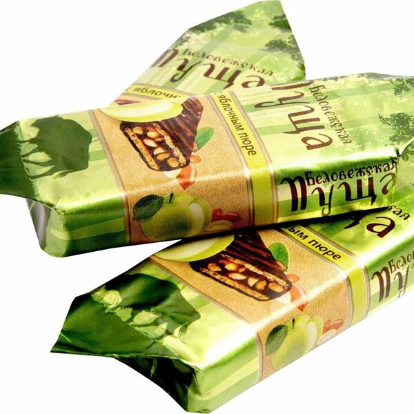 Конфеты Беловежская Пуща с яблочным пюре ТМ Коммунарка