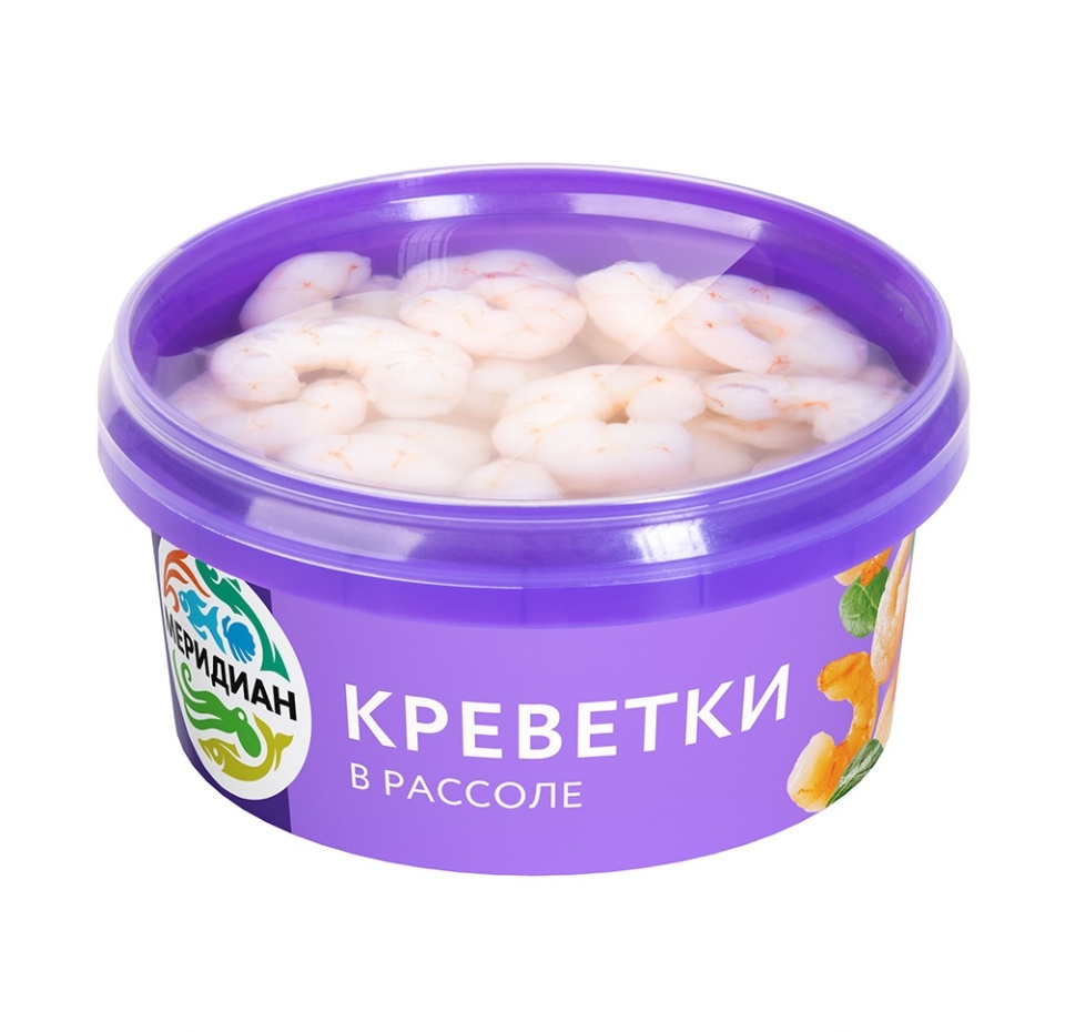 

Креветки Меридиан в рассоле 180 г