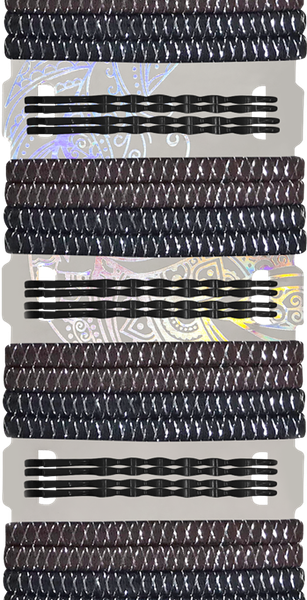 Набор аксессуаров для волос B&H резинки 16шт, невидимки 16шт, черный