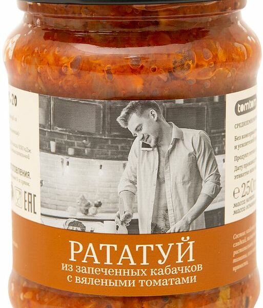 Рататуй Tomtom из запечённых кабачков с вялеными томатами, 250г