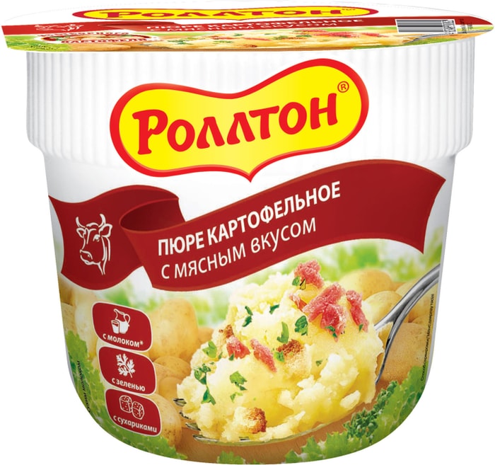 

Картофельное пюре Роллтон быстрого приготовления мясное 40 г
