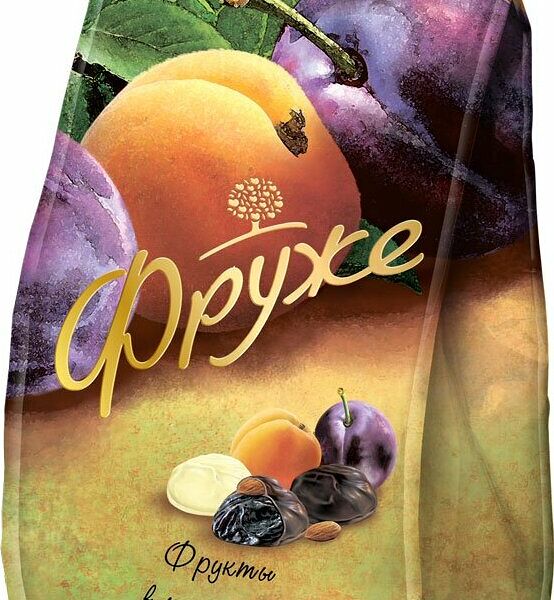 Конфеты Фрукты в глазури из темного шоколада Фруже