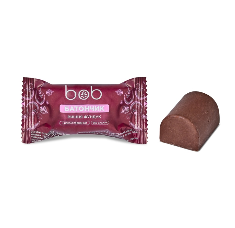 

Батончик низкоуглеводный BOB с вишней и фундуком