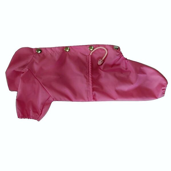 Дождевик для собак S розовый (девочка)