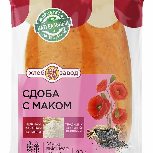 Сдоба ХЛЕБОЗАВОД №28 с маком 80 г