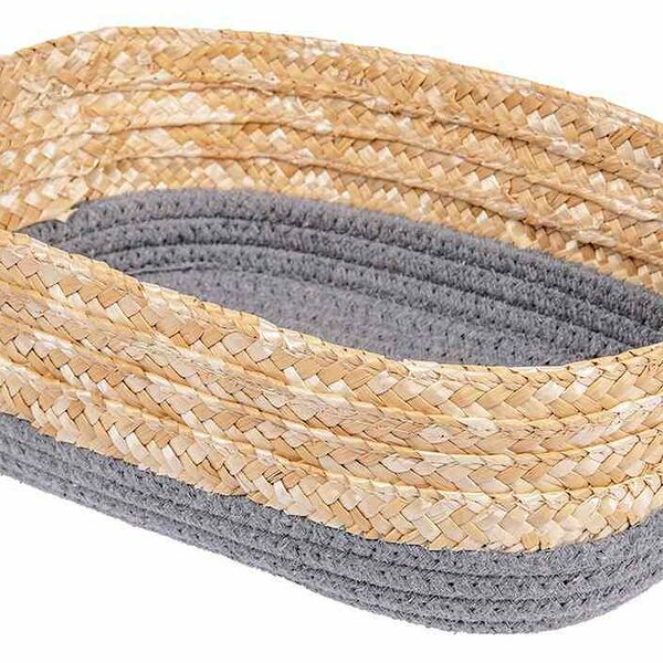 Корзина для хранения Natural House Сканди цвет: графит, 26×16×10 см