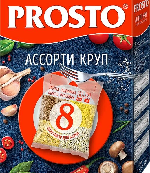 Крупа Prosto Ассорти 8пак*62.5г