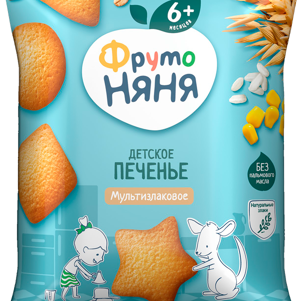 Печенье детское ФрутоНяня Мультизлаковое, 50г