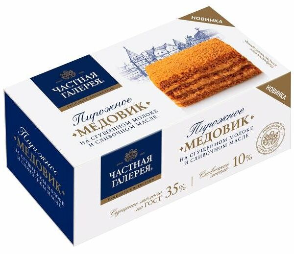 Пирожное Частная Галерея Медовик 80г