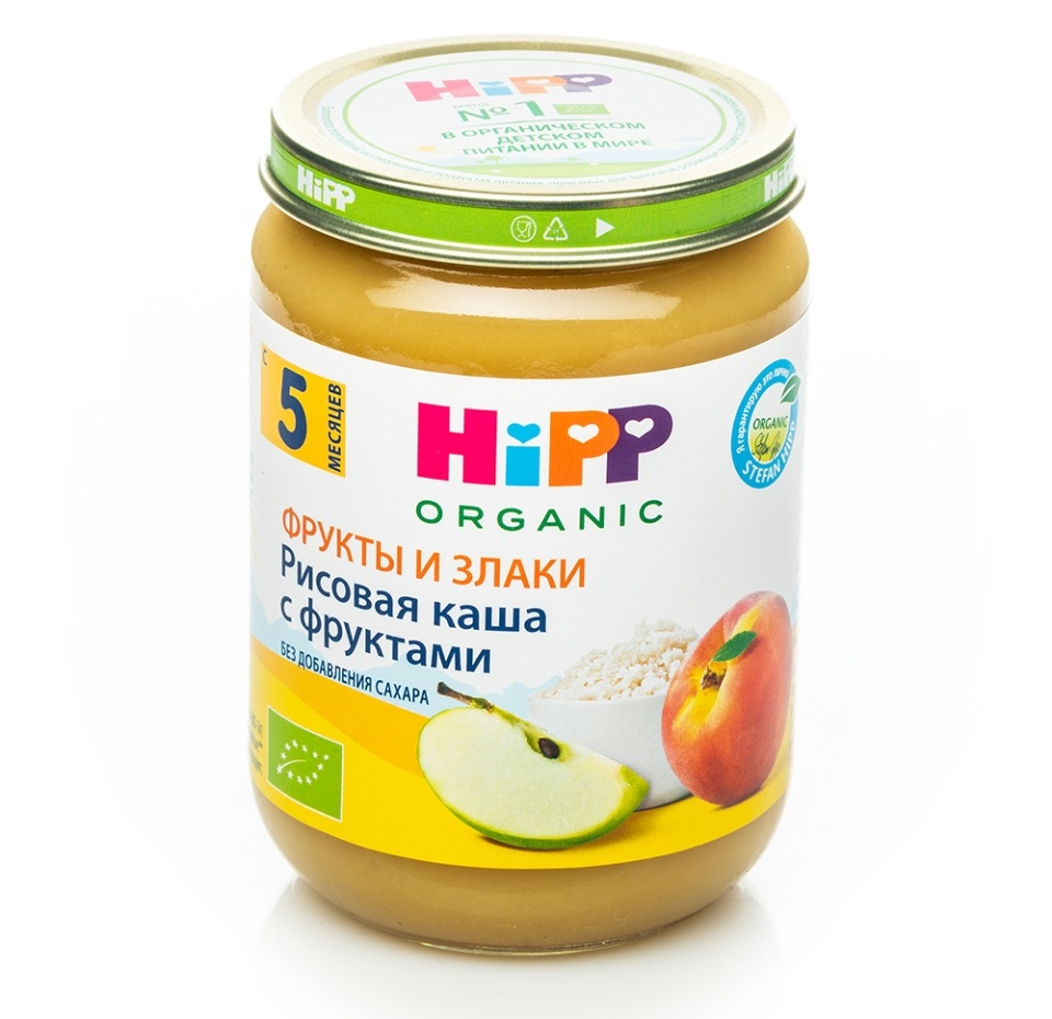 

Каша HiPP рисовая с фруктами с 4 месяцев БИО 190 г