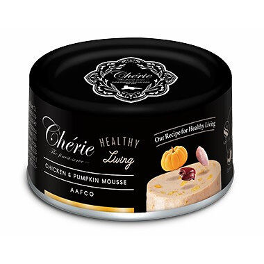 PETTRIC Cherie Healthy Living Корм влажный курица с тыквой мусс д/кошек конс.80г