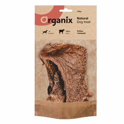 Лакомство для собак Organix рубец говяжий 60 г