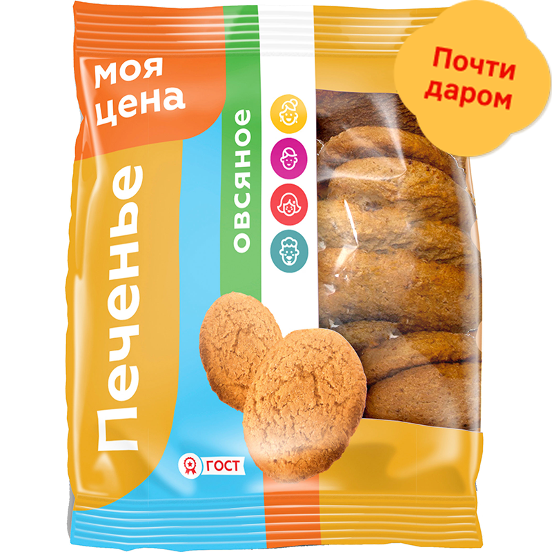 

Печенье Моя Цена овсяное