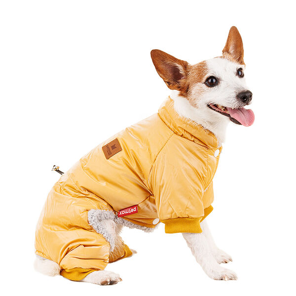 Комбинезон для собак L желтый (унисекс)