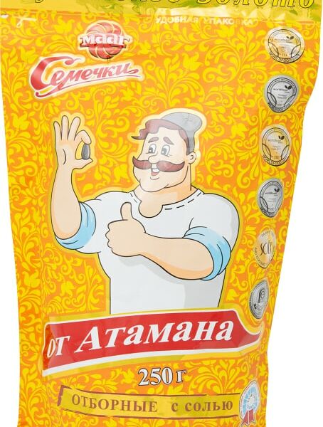 Семечки подсолнечника МААГ от Атамана Отборные с солью 250г