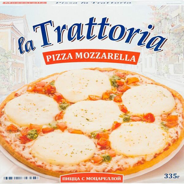 Пицца La Trattoria с моцареллой замороженная 335г