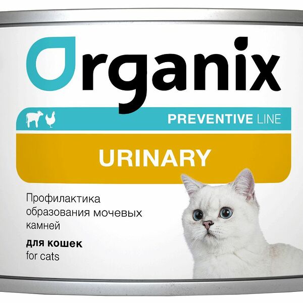 Консервы для кошек Organix Preventive Line Urinary Профилактика образования мочевых камней 240 г