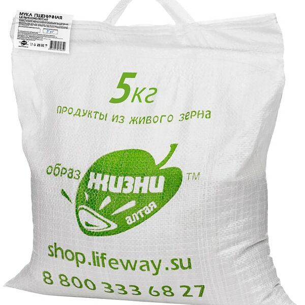 Мука Образ жизни Алтая пшеничная цельносмолотая 5кг